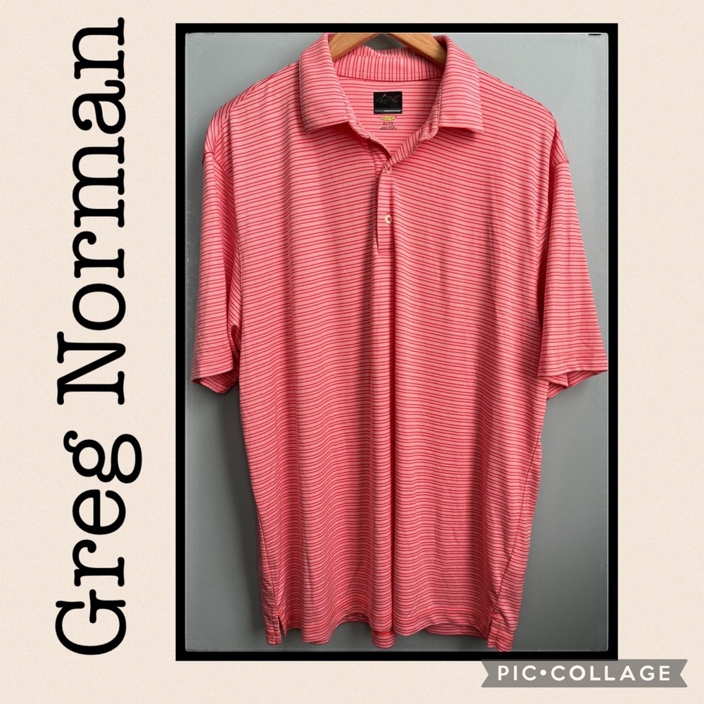 Greg Norman Play Dry Orange Polo Size XL